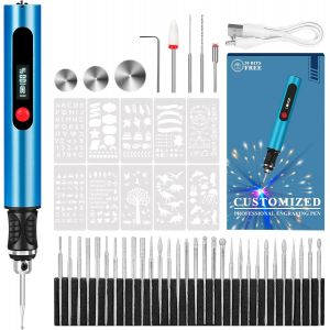 Blazeflux-Stylo Gravure Tous Materiaux, Outil Sans Fil Portable Artistes Et Bricoleurs, Machine Rotative Bijoux Bois Verre Pierre - Neuf