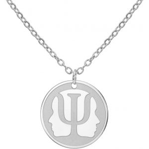 Collier Avec Symbole Psi Alphabet Grec Psychologie Psychiatrie Pendentif Symbole M&eacute;dical Bijoux Psychoth&eacute;rapeute Psychologue Cadeau Pour Femmes Et Hommes - Neuf
