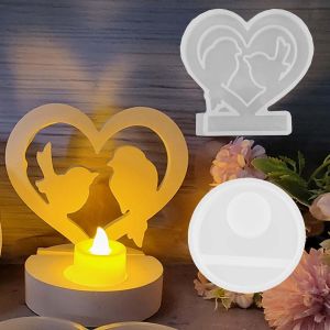 Kalanka-Moule En Silicone Oiseau , Moule Silicone Bougie Moule En Silicone Tourtereaux Avec Socle, Moules &Agrave; Bougies De P&acirc;ques Moule En Silicone Oiseau, Bougies En Moule Diy Pour Travaux Manuels - Neuf