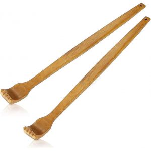 Grattoir Arri&egrave;re En Bois Main Tenu Manuel Masseur De Dos Long Grattoir - Neuf