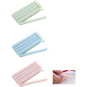 Kal-15pcs Fermeture Sachet Alimentaire, 15 Cm Pince Sachet Alimentaire, Pince Alimentaire, Pince Sachet, Pince Fermeture Sachet Alimentaire, Pour Emballage Cuisine Bonbons Snack - Neuf