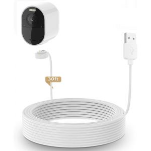 Power Cable for Arlo Ultra Arlo Ultra 2 Arlo Pro 3 Arlo Pro 4 Pro 5 with Magnetic Charging Cable 30ft/9m - Neuf