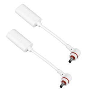 2Pcs Adaptateur Usb-C Vers Prise Cylindrique, Pour Connecter Panneaux Solaires Usb-C Cam&eacute;ras Prise Cylindrique Accessoires Pratiques R&eacute;sistants &Agrave; L'Usure Et Pratiques (Blanc) - Neuf
