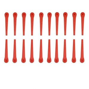 Lot de 100 lames en plastique compatibles avec les coupe-bordures Gardena. Lames de rechange pour coupe-bordures Gardena et coupe-bordures sans fil. Lame en plastique à tête hexagonale. - Neuf