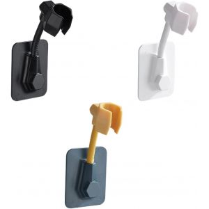 3 Pièces de Douche support de la Tête, Universel Mural de Douche support de la Tête, Pas de Perçage Réglable Fixation de la Tête de Douche Titulaire, pour les salles de Bains Hôtel - Neuf