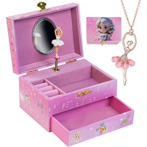 Adeldream Boîte De Rangement Musicale Boîte À Bijoux Rotative Pour Fille Cadeau Pour Fille[App8811153] - Neuf