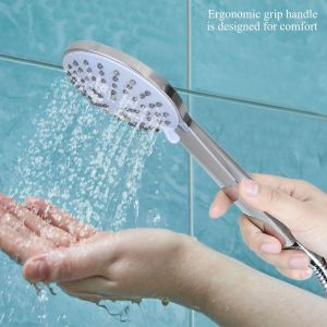 HJLIAN Ensemble de douche de luxe pour salle de bain, systeme de pommeau de douche, ensemble de douche a main haute pression avec jet a 3 reglages - Neuf