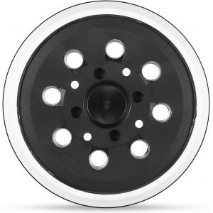 Disque de ponçage 125 mm,plaque de ponçage 125 mm avec 8 trous,compatible avec Bosch PEX 300 AE PEX 400 AE Ponceuse excentrique avec système Hook et Loop pour ponceuse - Neuf