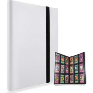 Kalanka-Classeur Pour Cartes À Collectionner, Porte Cartes Rangements Pour 360 Cartes, Compatible Avec Pokemon Cartes (Blanc) - Neuf