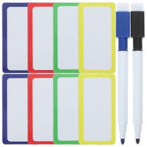 1 ensemble d'étiquette magnétique pour tableau blanc réutilisable effaçable à sec aimant autocollant - Neuf