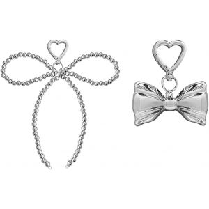 KAL-Bag Charm, 2 Pi&egrave;ces Noeud Papillon Bijoux De Sac, Peut &Ecirc;tre Utilis&eacute; Comme Breloque T&eacute;l&eacute;phone Portable, Breloque Portefeuille - Neuf