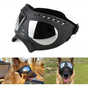Lunettes Pour Chiens Protection Des Yeux Sangles R&eacute;glables Facile &Agrave; Mettre Anti-Uv Lunettes De Soleil Pour Moyen/Grand Chien - Neuf