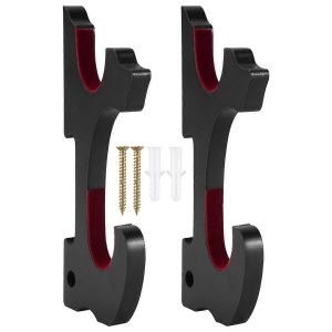 Support mural pour &eacute;p&eacute;e,lot de 2,crochet rembourr&eacute; &agrave; 1 niveau,support pour katana,coussin &agrave; 2 niveaux - Neuf