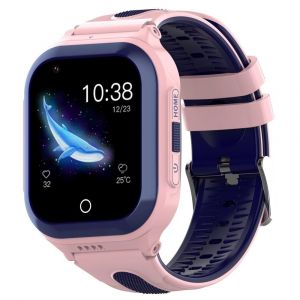 Montre Connect&eacute;e Enfant 4G GPS SOS &Eacute;tanche Rose Multilingue YONIS - Neuf