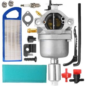 MEVRONISSHOP-Compatible avec le carburateur 799727 avec kit de filtre &agrave; air pour moteurs Briggs & Stratton 698620 794572 14HP 15HP 16HP 17HP 17,5 HP 18HP Intek pour tracteur &agrave; gazon et tondeuse Nikki - Neuf