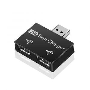 R&eacute;partiteur USB 2.0 1 m&acirc;le &agrave; 2 femelle Convertisseur d'adaptateur de hub USB pour t&eacute;l&eacute;phone Ordinateur portable PC P&eacute;riph&eacute;riques Accessoires de charge d'ordinateur SZRH A-F - Neuf