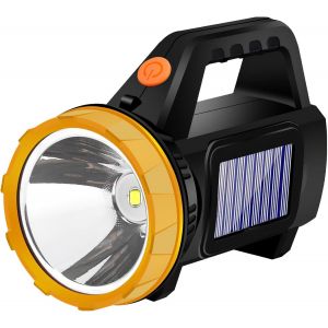 Lampe De Poche Solaire Rechargeable, 3 Modes, Lumi&egrave;res Led Super Lumineuses, L&eacute;g&egrave;res, &Eacute;tanches, Portables Pour Urgence, Pannes, Chasse, Randonn&eacute;e, Camping - Neuf