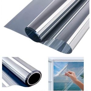 Film de fenêtre miroir Film de protection solaire jetable Anti-UV Anti-chaleur Film de fenêtre de confidentialité (40 x 200cm) - Neuf