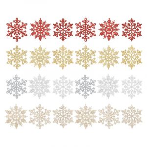 Pendentif Sapin De Noël En Forme De Flocon De Neige Brillant - Neuf