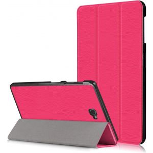 Tab A6 10.1 Etui,Housse pour Samsung Tab A 10.1,Coque en Cuir Flip Stand Smart Case Cover Coque &eacute;tui pour Samsung Galaxy Tab A6 10.1 SM-T580N / T585N (2016 Release),Hot Pink - Neuf