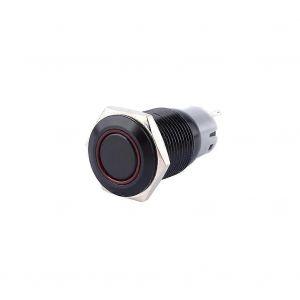 12V 3A 16mm Voiture Etanche Interrupteur Poussoir LED Bouton Verrouillage On OFF - Neuf