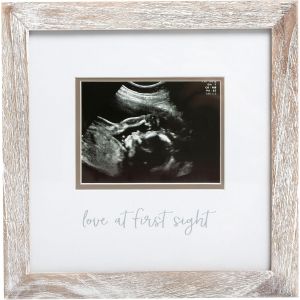 Rustic Sonogram Photo Frame, Lover At First Sight Baby Keepsake Picture Frame, Gender-Neutral Nursery D&eacute;cor, Mothers Day Accessory - Neuf