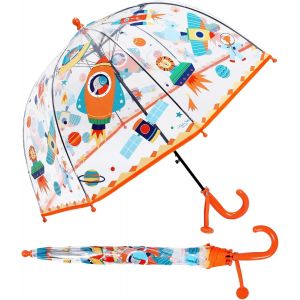 Parapluie - Transparent - Anti-Vent - Long Cloche, Parapluie Enfant Transparent Cloche Robuste Et Stable, Parapluie D&ocirc;me Garcon Fille Parapluies Cannes V&eacute;hicule Blue Engineering - Neuf