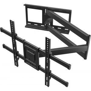 VornixorSarlshop-Support Mural TV &agrave; Extra Longue Port&eacute;e 1040 mm pour &Eacute;crans Plats/Incurv&eacute;s LCD/LED/OLED de 32 &agrave; 75 Pouces jusqu'&agrave; 60 kg, Support TV Mural Pivotant, Inclinable et Rotatif, Max VESA 600 - Neuf