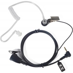 1 Pin 2.5mm Walkie Talkie Headset Two Way Radio Headset with PTT Mic and Acoustic Tube,Compatible with Motorola Talkabout TLKR T62,T82,T82 Extreme,T92 H2O - Neuf