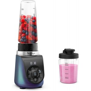 NouvelHorizonstore-Blend Up, Mini blender puissant, 1000W, 8 programmes automatiques, Glace pil&eacute;e LM19H4F0, Bleu - Neuf