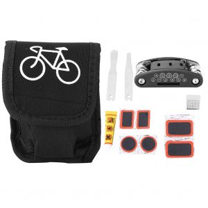 Trousse A Outils Multifonction Pour Reparation De Pneus De Velo, Cle Hexagonale Pliable, Trousse A Outils Pour Velo - Neuf