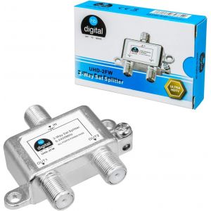 Amplificateur de signal satellite - Kit diviseur avec fiches F plaquées or. - Neuf