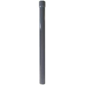 R50 Tuyau de descente en aluminium|50cm DN 40mm Gris semi-circulaire|Gouttière d'évacuation des eaux pluviales Profilés de tôle pliée|Abri de jardin Carport Terrasse Gouttière Balcon - Neuf