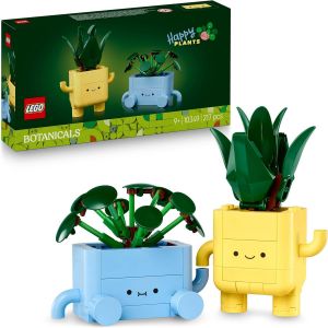 MDY-Botanicals Petites Plantes Souriantes - Jouet & Loisirs Créatifs - 2 Plantes Artificielles, 2 Pots de Fleurs Colorés & Visages Interchangeables - Cadeau Nature pour Fille dès 9 Ans & Ado 10349 - Neuf