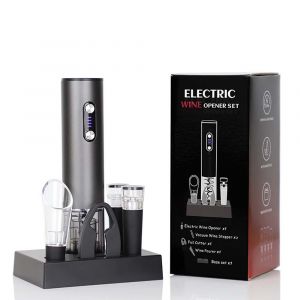 Ensemble Tire-Bouchon &Eacute;lectrique 6 Pi&egrave;ces - Rechargeable Usb Automatique - Neuf