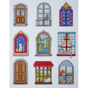 Kit Point De Croix Compt&eacute; "9 Petits Contes Douillets" 18x24cm. Fabriqu&eacute; En Ukraine. - Neuf