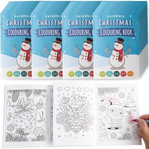 JEXNOVASHOP-36 Mini Livres de Coloriage de No&euml;l, Petits Cahier Coloriage pour Enfants - Activit&eacute; de No&euml;l, Pochettes Surprise, Calendrier de l'Avent, Anniversaires - Neuf