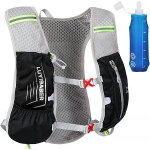 Jexnovashop-Sac &Agrave; Dos Gilet D'hydratation L&eacute;ger Pour Course &Agrave; Pied, Avec Gourde D'hydratation De 500 Ml Pour Randonn&eacute;e, Trail, Course &Agrave; Pied, Cyclisme, Course, Marathon Pour Femmes Et Hommes - Neuf