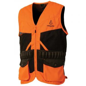 Gilet Treeland Orange D&eacute;perlant 20 Cartouchi&egrave;res Polyester Coton - Neuf