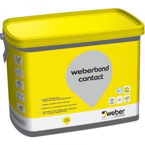 Weber Saint Gobain - Colle Contact, Pour Marches, Contremarches, Remont&eacute;es 7,5kg, Weberbond Contact, Sans Solvant - Neuf