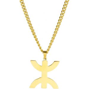 Kal-Collier Pendentif Symbole Berbère Africain Collier Ethnique Africain Tribu Musulmane Egypte Bijoux Religieux Femmes Hommes - Neuf