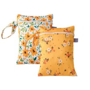 Lot De 2 Sacs De Rangement R&eacute;sistants &Agrave; L'eau Pour Couches, V&ecirc;tements De Sport Et Maillots De Bain - Neuf