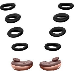 LORANKA-8X Embout d'&eacute;couteur Compatible avec Samsung Galaxy Buds Live - Embouts de Rechange en Silicone Taille S et L - Noir - Neuf
