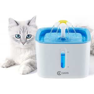 Fontaine D'eau Automatique Pour Chat - Distributeur D'eau Pour Chien - 2,5 L - Avec 3 Filtres De Rechange Pour Chats, Chiens, Plusieurs Animaux De Compagnie, Bleu - Neuf