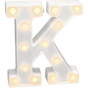 - Lettres Led Avec Lumières, Lettre K Avec Lumière Chaude Pour Décoration Et Ambiance, Éclairage De Nuit De Chevet, Anniversaires, Mariages, Vitrines. Fonctionnant Sur Batterie - Neuf