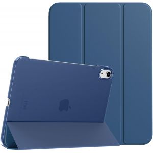 Coque Compatible avec iPad (A16) 11&egrave;me G&eacute;n&eacute;ration 11 Pouces 2025/iPad 10&egrave;me G&eacute;n&eacute;ration 10,9 Pouces 2022, L&eacute;g&egrave;re Housse Arri&egrave;re Translucide en PC avec R&eacute;veil/Sommeil Auto, Bleu Marine Fonc&eacute; - Neuf