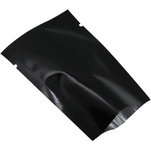 Lot de 200 sachets scellables sous vide pour emballage alimentaire avec encoches de d&eacute;chirement (noir, 5 x 7 cm) - Neuf