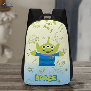 Sac à dos Toy Story Buzz l'Éclair sur le thème de l'espace - Durable, grande capacité, motif floral amusant, style décontracté pour les voyages et les trajets quotidiens, sac à dos - Neuf