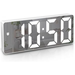 Kalanka-New Version Réveil Numérique Led Horloge De Table Électronique Avec Affichage De La Température, Réveil De Voyage, Luminosité Réglable, Affichage 12/24h, Enfants, Plus Âgés - Neuf
