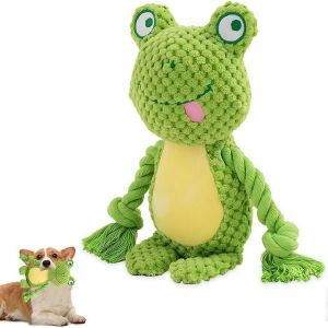 Jouet Pour Chien, Jouet À Mâcher En Forme De Grenouille, Grenouille Verte, Peluche, Jouet À Mâcher En Peluche Pour Chien - Neuf